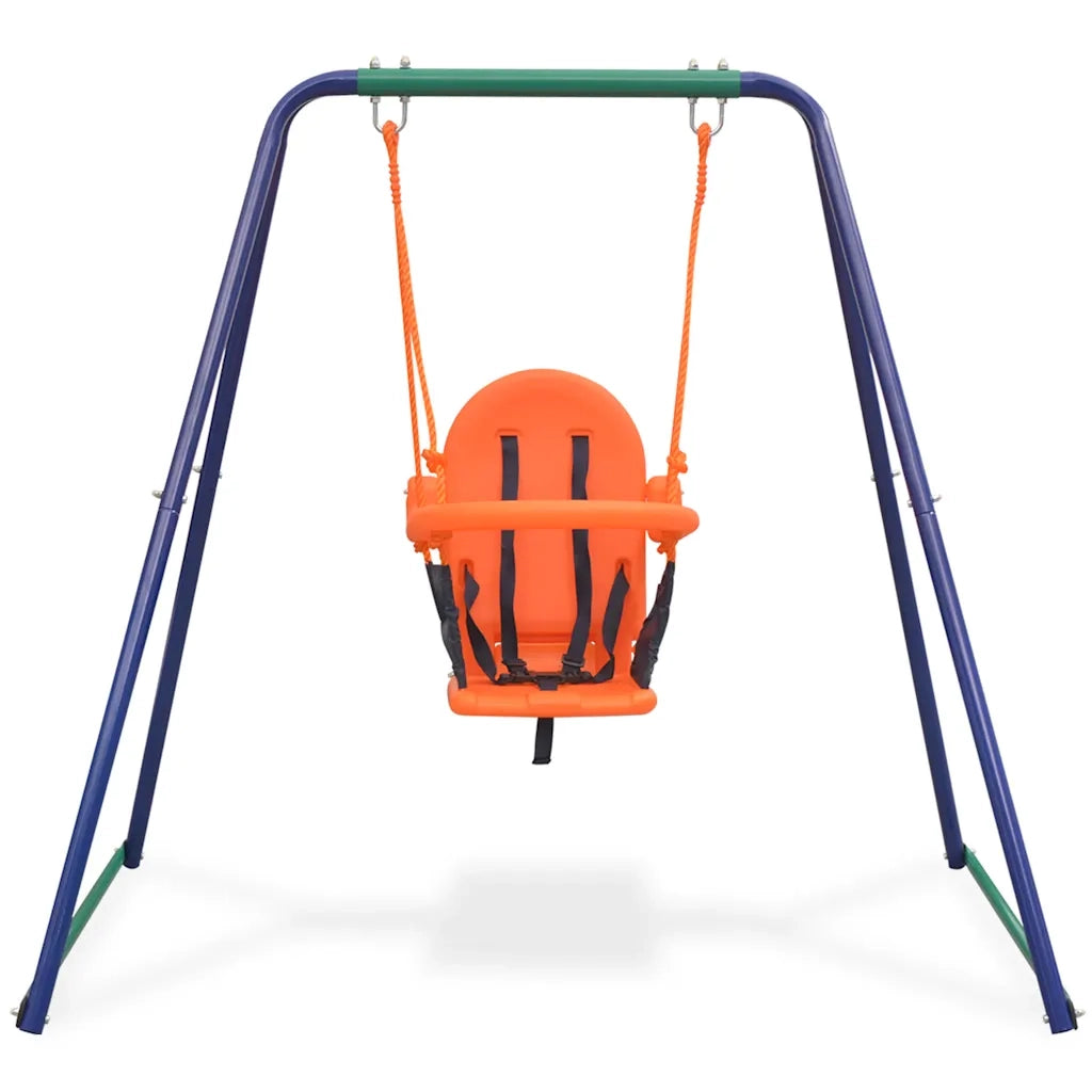 Altalena Singola e Altalena da Bimbi 2-in-1 Arancione CFW6400663