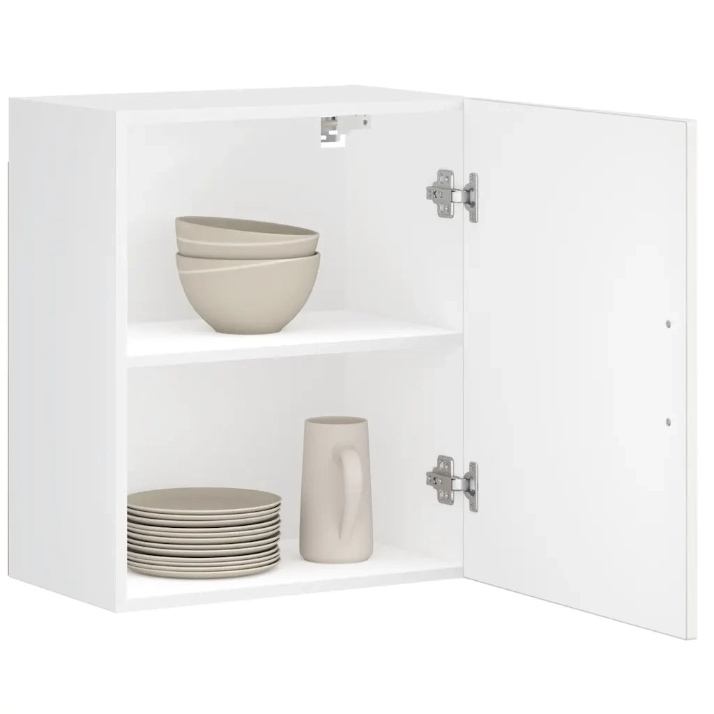 Pensili da Cucina 2 pz Porto Bianco Lucido in Legno Multistrato 854042