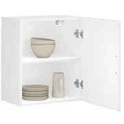 Pensili da Cucina 2 pz Porto Bianco Lucido in Legno Multistrato 854042