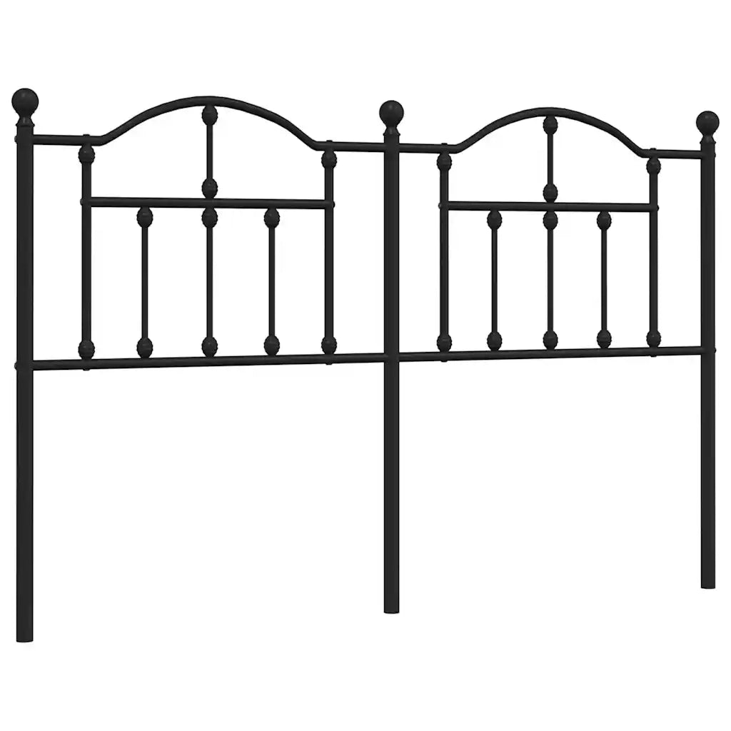 Testiera | Testata di Ricambio in Metallo Nero 150 cm
