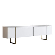 Porta TV in legno "Luxe" - 180 x 30 x 50 cm - Oro bianco