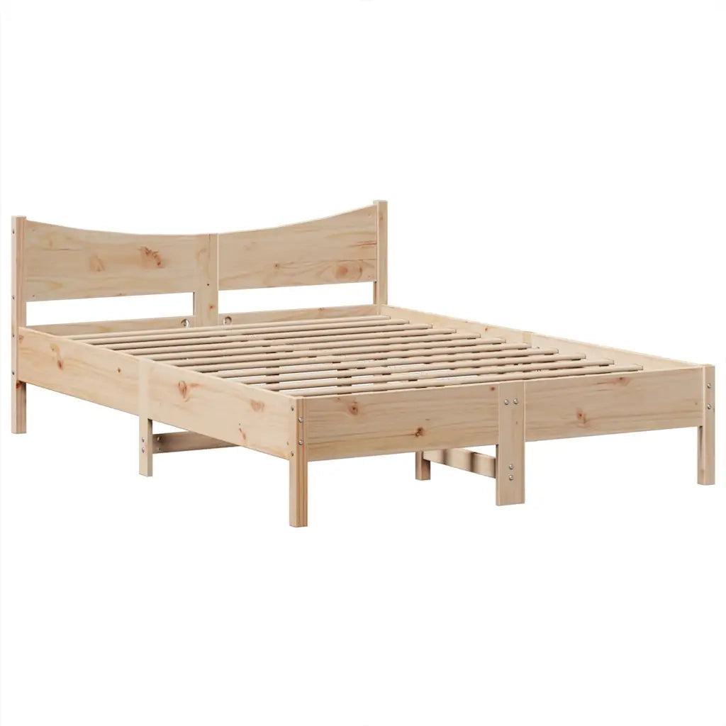 Giroletto senza Materasso 140x200 cm in Legno Massello di Pino 3323377