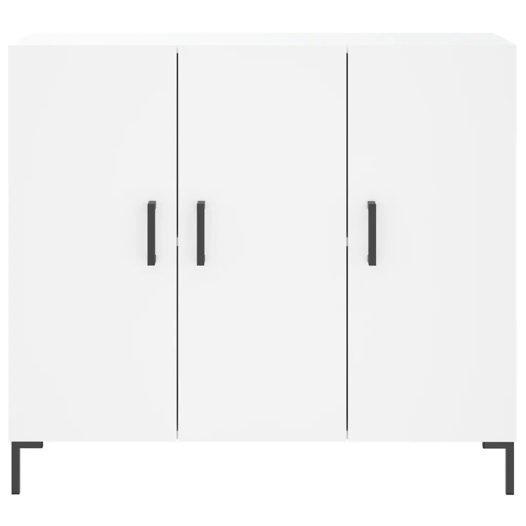 Credenza-Buffet-Armadio da cucina Bianca 90x34x80 cm in Legno Multistrato 985666