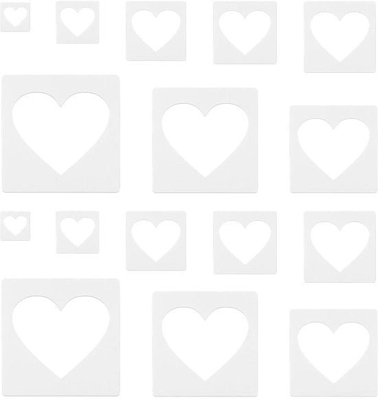 Set di 16 Grandi Stampa Hart - Dimensioni Varie - Materiale Riciclabile in Plastica