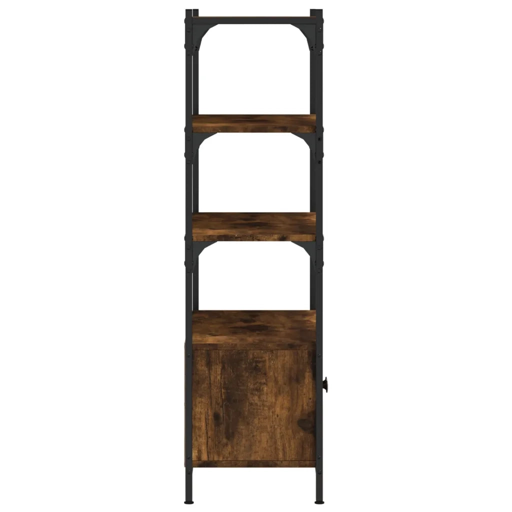 Libreria 3 Ripiani Rovere Fumo 70x30x109,5 cm Legno Multistrato 838995