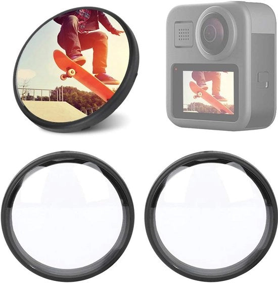 Lenti di protezione per Go Pro - 2 pezzi - Impermeabili/Anti-urto - Resistenti alla polvere/Anti-scalfia - Adatti per Go Pro - Materiali di alta qualità - Protezione per lenti