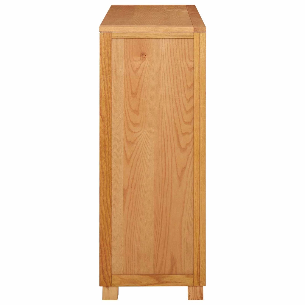 Armadio rettangolare con 4 cassetti pratico spazio di archiviazione per camera da letto o soggiorno 80 x 35 x 95 cm legno marrone 02_0058221