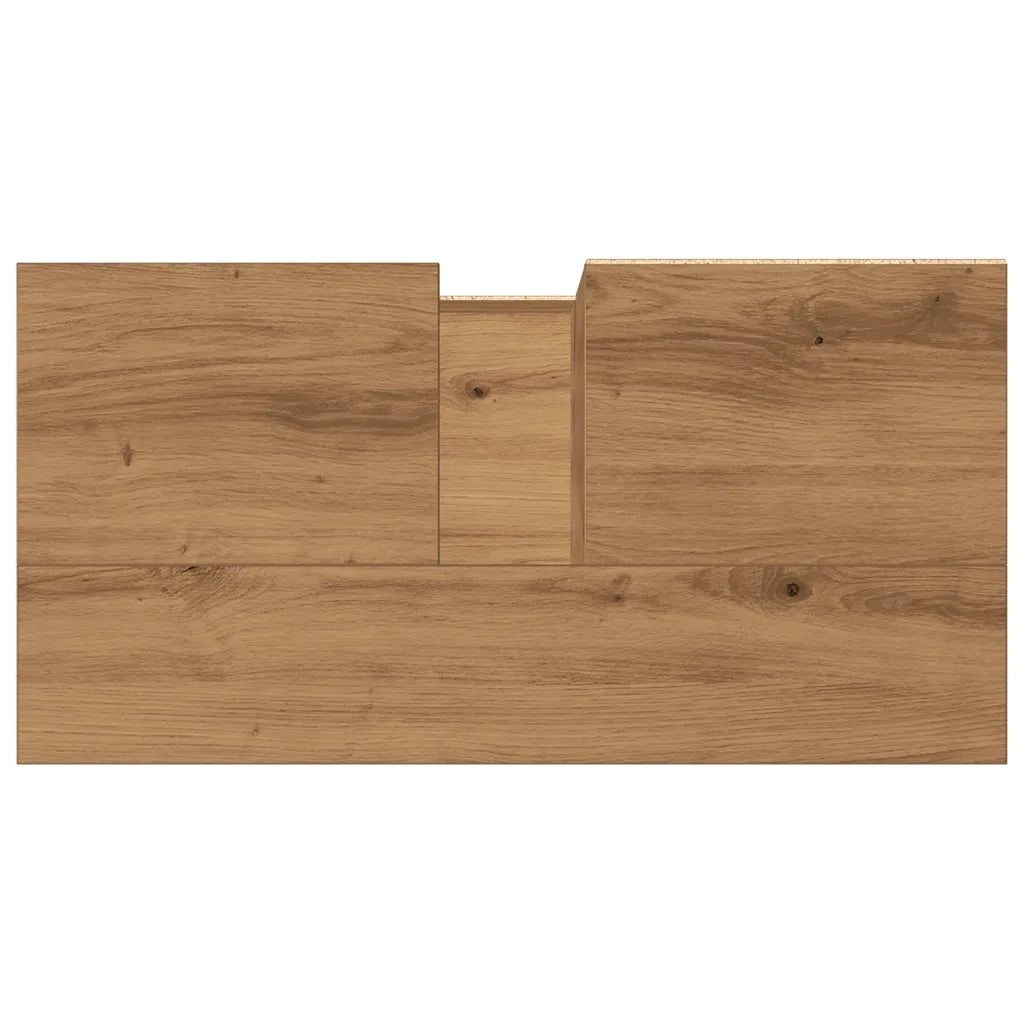 vidaXL Armadietto da Bagno Rovere Artigianale 65x33x60cm in Truciolato