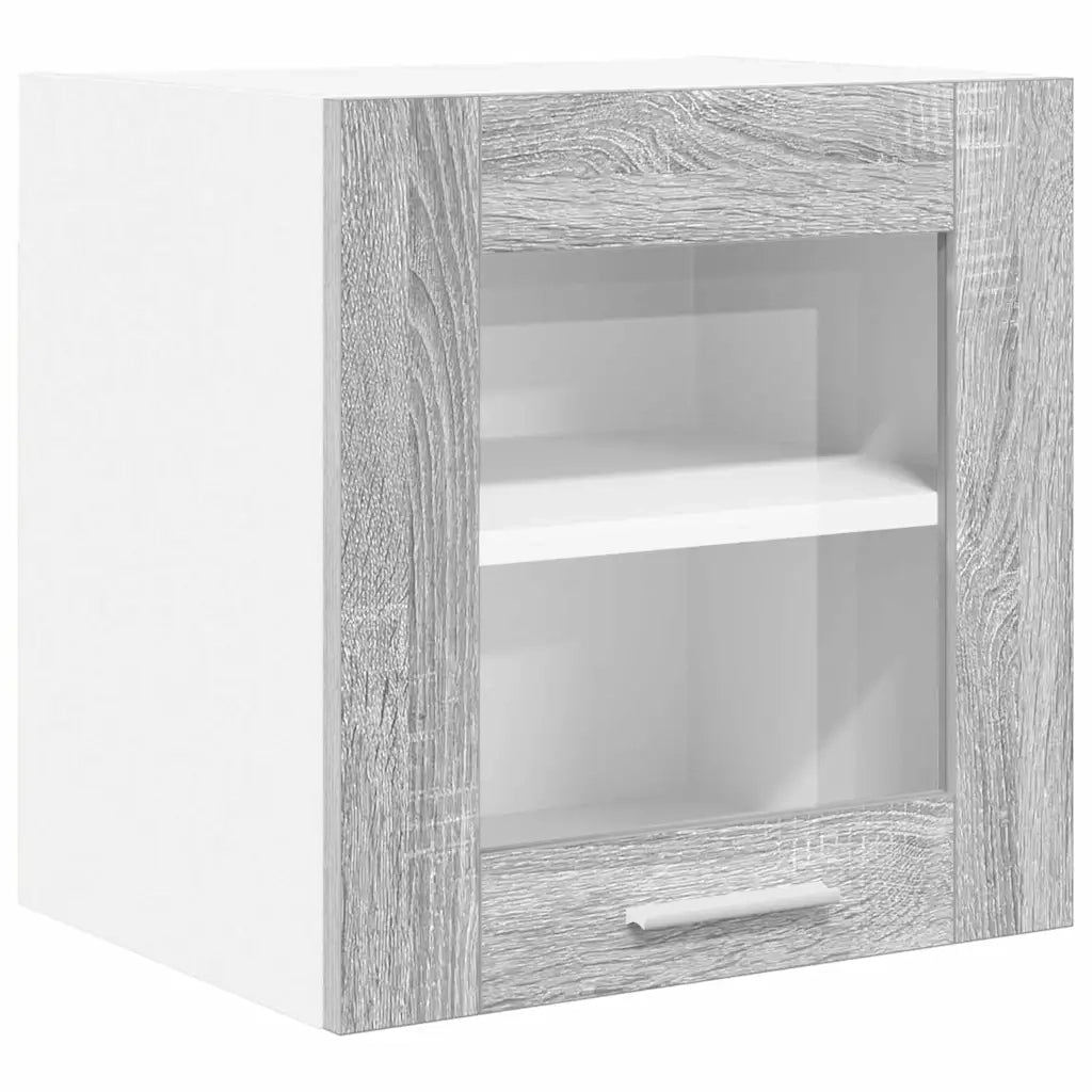 Armadio pensile con porta 2 pcs Grigio Sonoma 40 x 31 x 40 cm