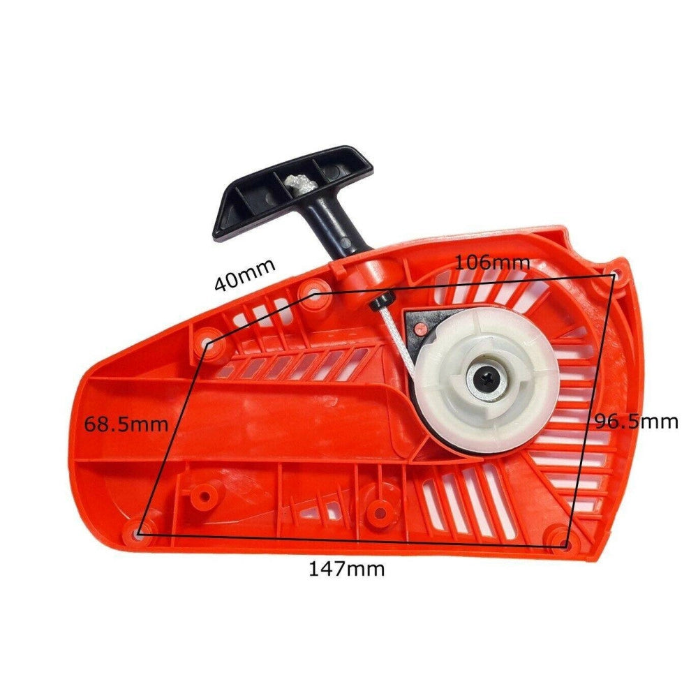 Trade Shop - Ricambio Universale Per Motosega Starter Avviatore Corda A Strappo X Accensione -