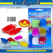 Trade Shop - Set 6 Cappucci Colorati Per Spazzolino Da Denti Con Gangio Copri Spazzolini -
