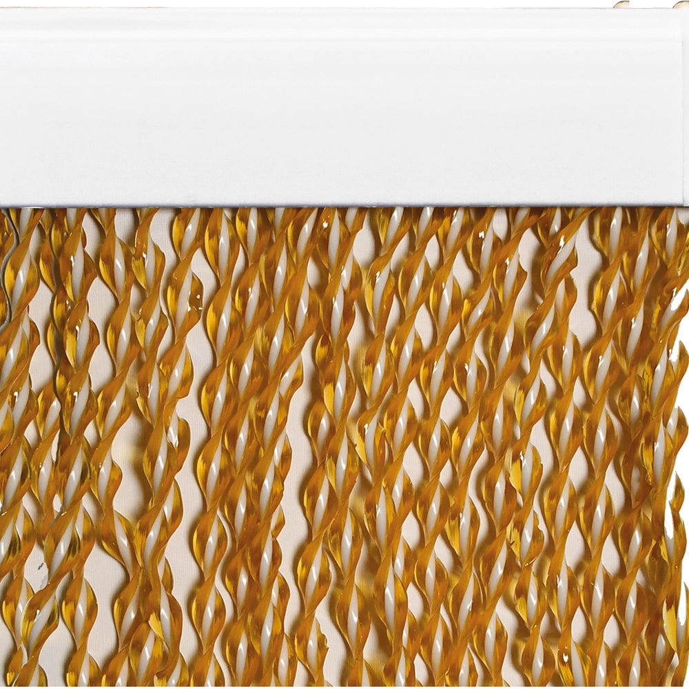 TENDA A CORDONCINO 'CAMELIA' cm 125 x 230 - beige/marrone  - MADE IN ITALY