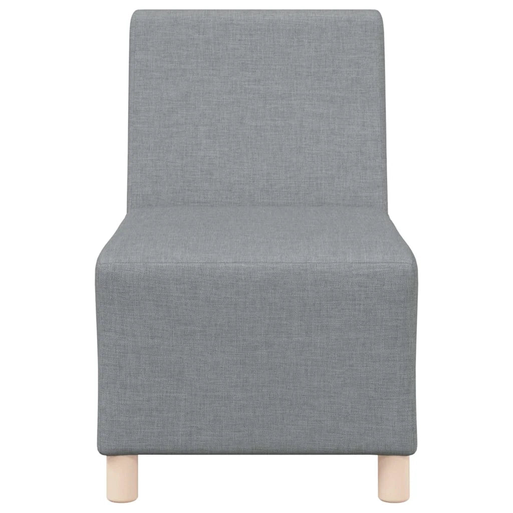 Divano Modulare Senza Braccioli 2 pz-Sofa Modulare-Divanetto Grigio chiaro 411232