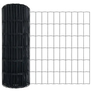 Recinzione da Giardino | Recinzione Euro Grigio 0,4 x 50 m Ferro rivestito in PVC