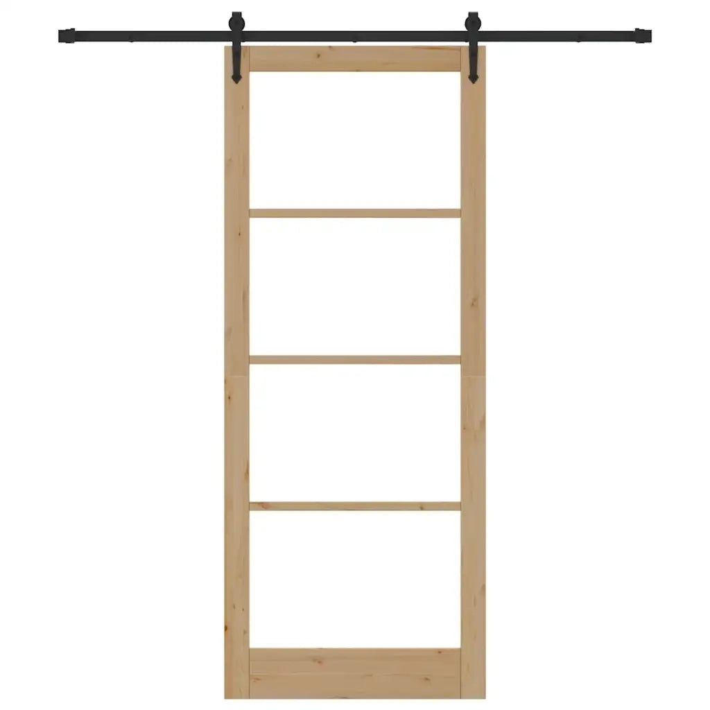 Porta Scorrevole ORKDAL Marrone 93 x 232 cm Legno e metallo 3332487