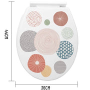 Trade Shop - Copriwater Universale In Plastica Super Resistente 44x36cm Decorazione Artistico -