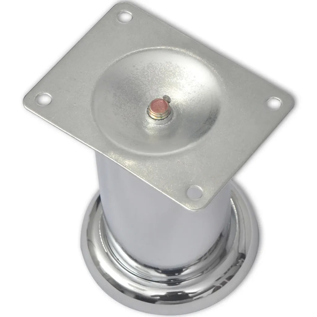 Piedini Rotondi per Divani 8 pz Cromati 60 mm CFW8516202