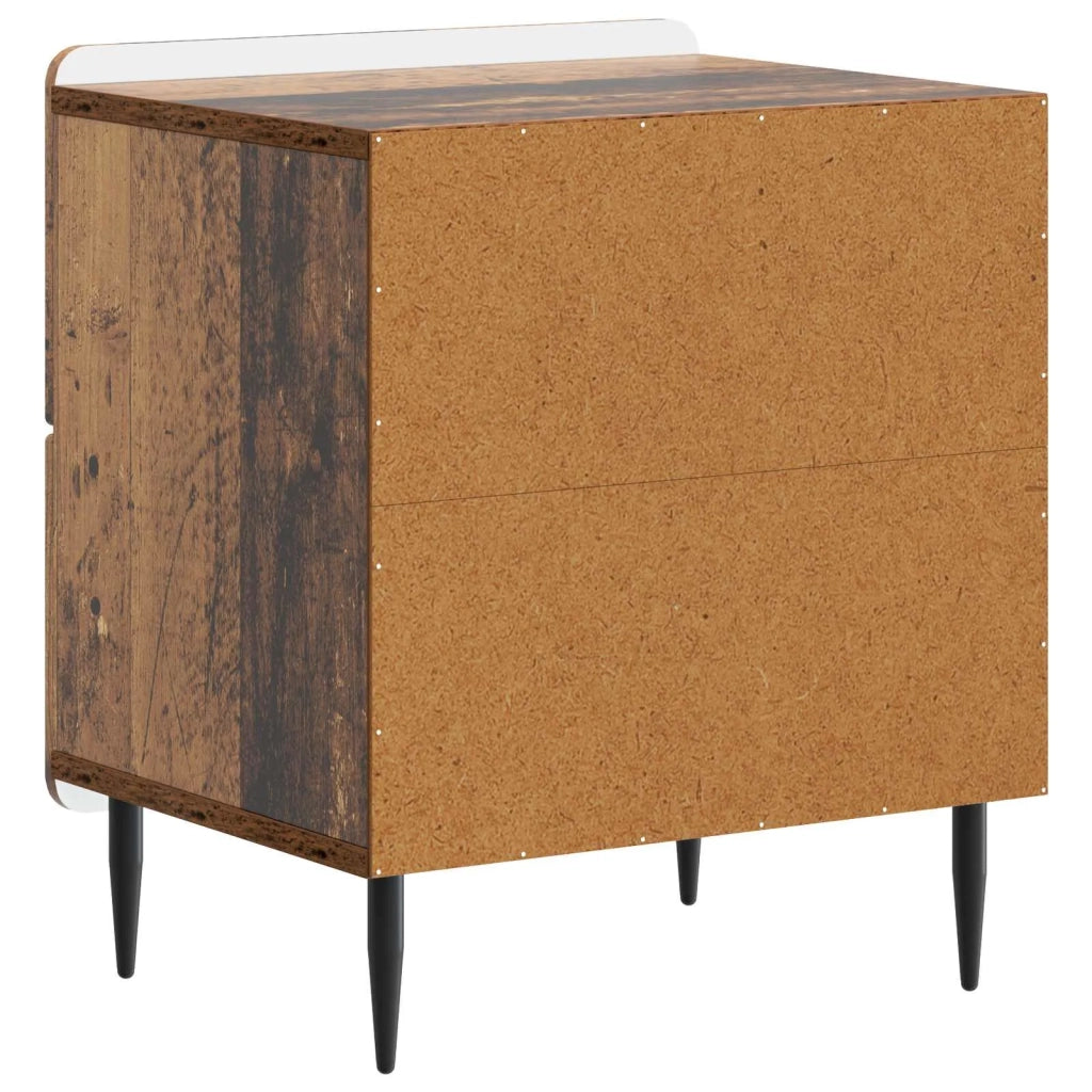 Armadio da Notte 2 pcs Legno antico 43 x 34,5 x 49,5 cm 894312