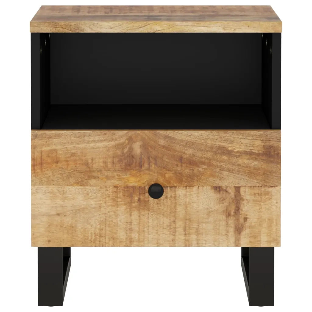 Comodini 2pz in Legno Massello di Mango e Legno Multistrato cod mxl 30601