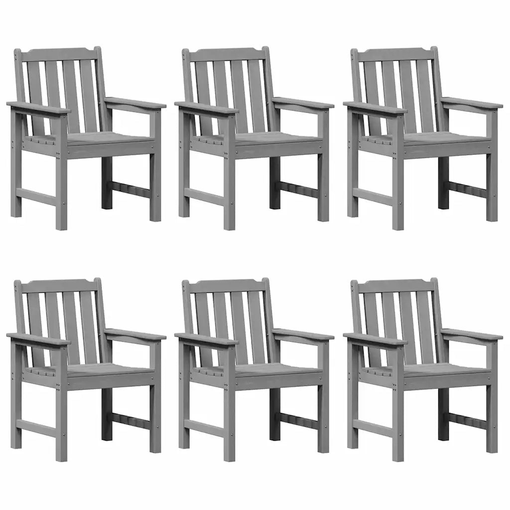 Sedia da Giardino 6 pcs Grigio chiaro 65.5 x 59 x 88 cm 3335800