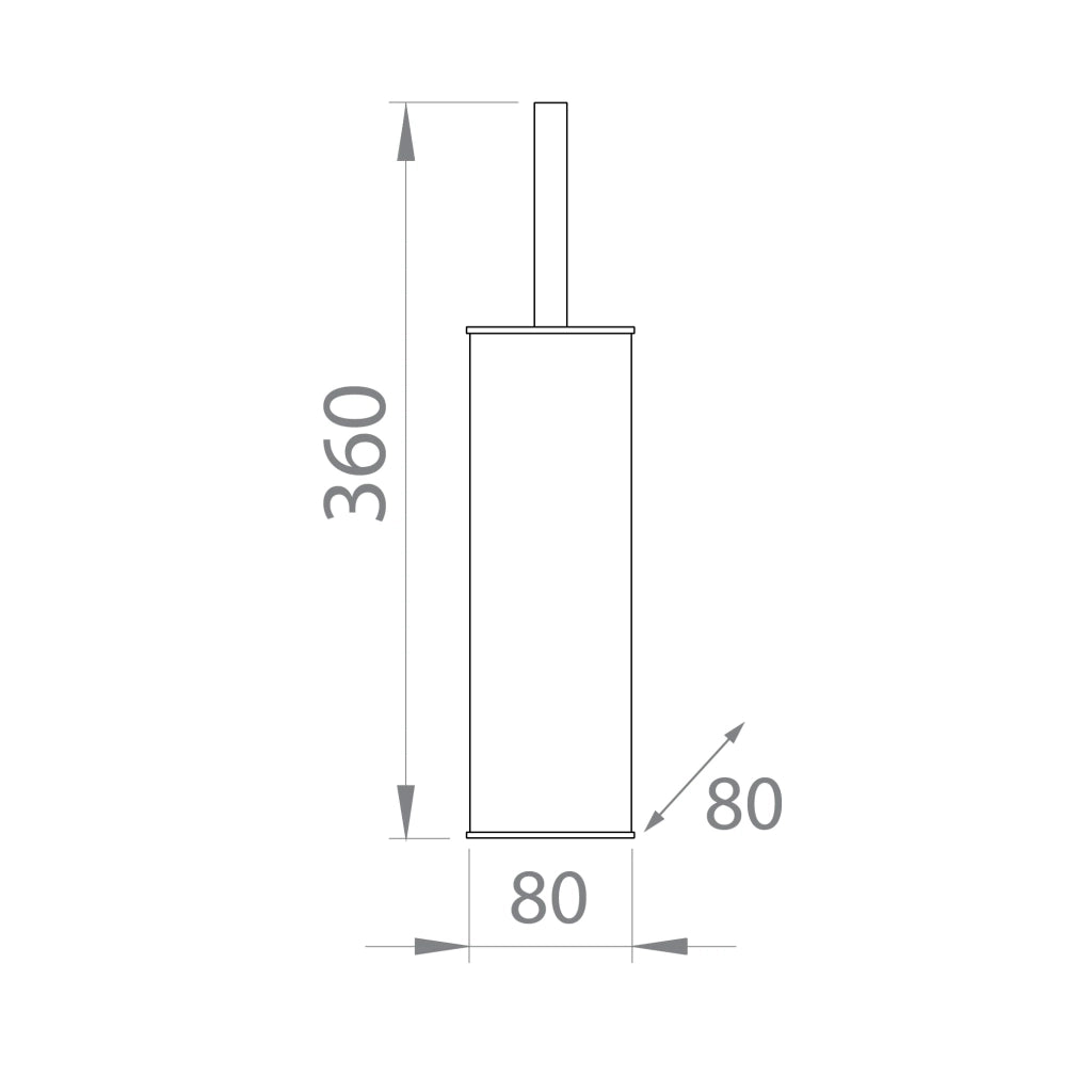 Portascopino IBISCO Quadro DH in acciaio cromato