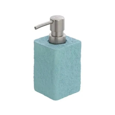 Dispenser sapone liquido in poliresina turchese pastello