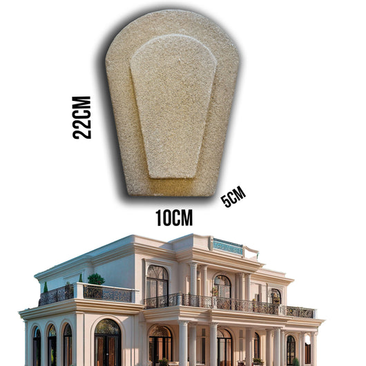 14,99pz *** STOCK *** Fregio capitello cimasa per esterno in xps resinati 10x22X5cm PD061