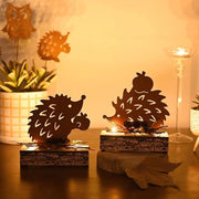 Decorazioni estive per tavolo con led timer - illuminazione rustica per interni - decorazione estiva per finestre - base in legno - rustico regalo con timer led