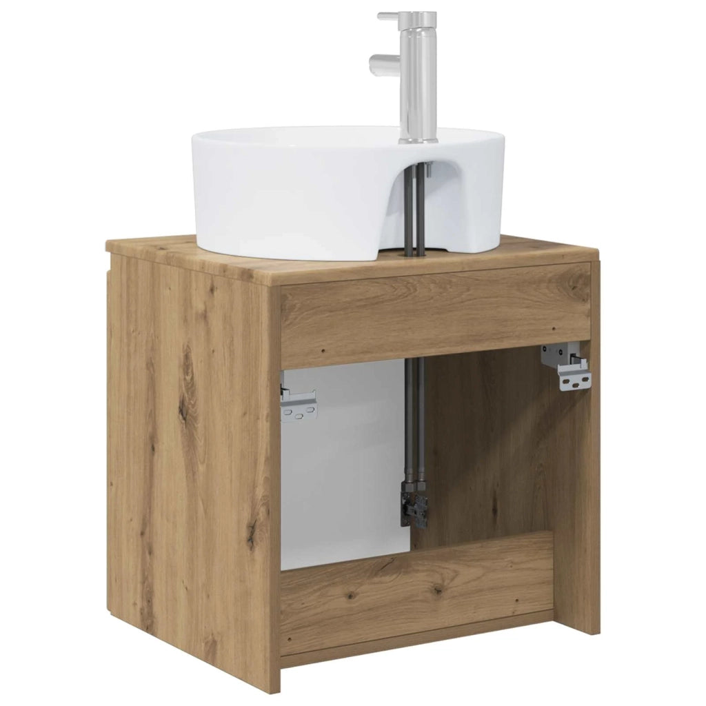 Mobile Lavabo da Parete Rovere Artigianale 49,5 x 44,5 x 65 cm