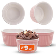KADAX Set di 3 ciotole da forno per zuppiere, resistenti al forno, diametro 9 cm, capacità 150 ml.