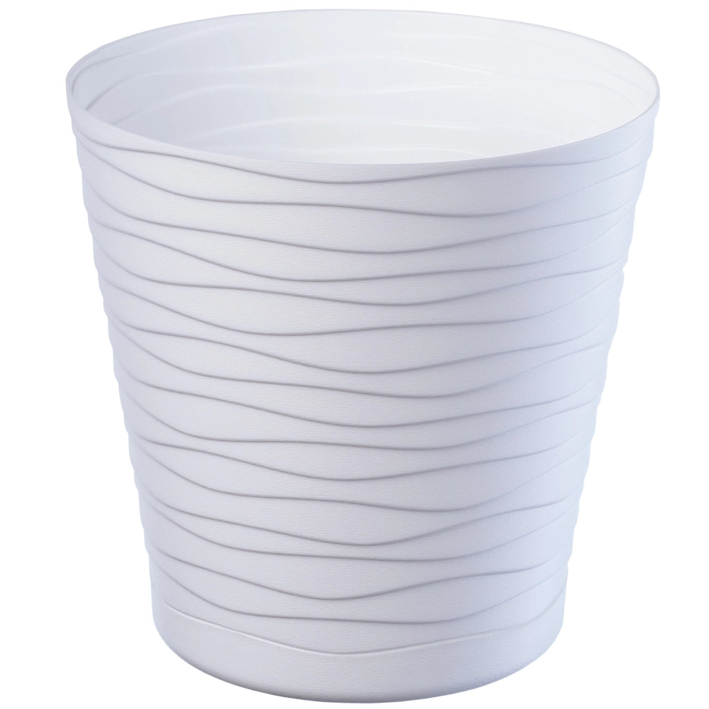 Vaso da fiori KADAX da 30 cm, con coperchio in plastica e supporto.