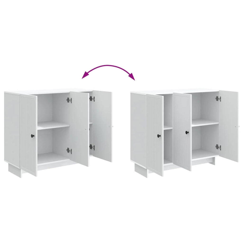 Credenza Bianco 89 x 34,5 x 80 cm Legno ingegnerizzato 893955