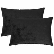 Federa 2 pcs HEERLEN Nero 50 x 70 cm Flanella 911499