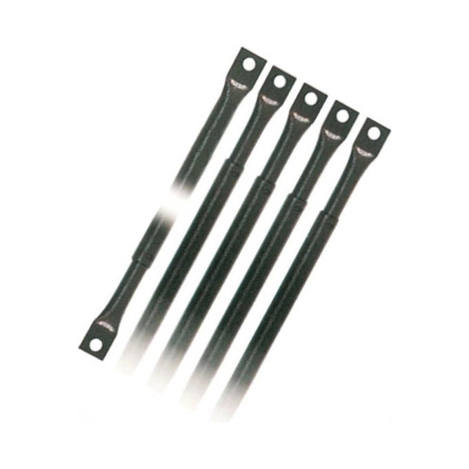 KASSEL 0504 Serie aste quintupla per serrature Kit completo telescopico in acciaio verniciato diametro 18 mm colore Grigio