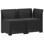Divano da Giardino a 2 Posti con Cuscini Aspetto Rattan PP 8011925