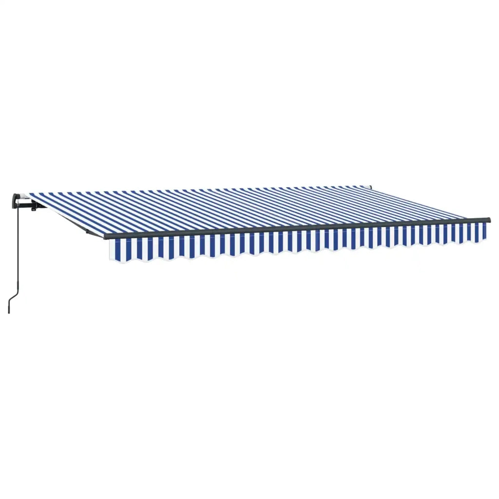 Tenda retrattile-Tenda parasole per balcone Blu 400 x 200 cm Tessuto 495203