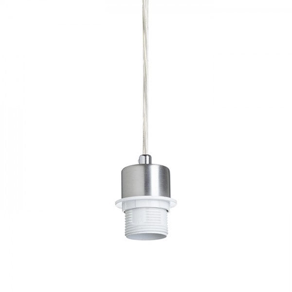 Lampadario MORE 60 base a sospensione per soffitto  nichel opaco 230V E27 3x42W