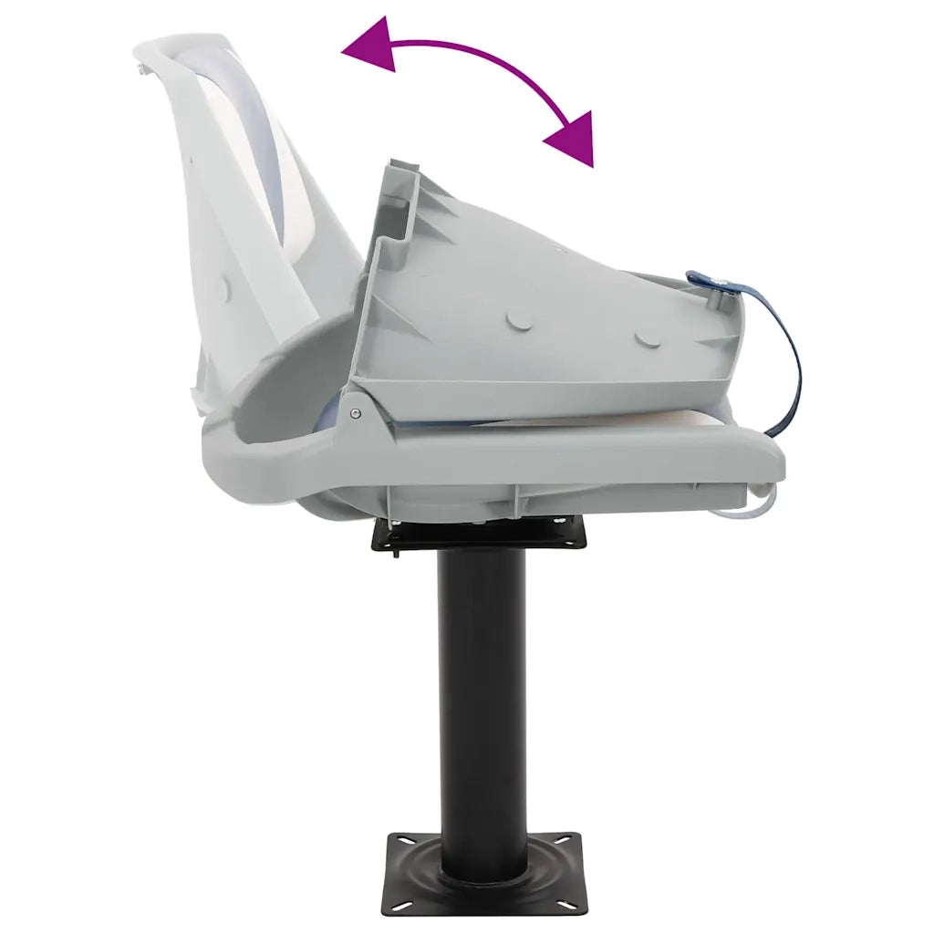 vidaXL Sedile per Barca con Supporto Girevole 360°