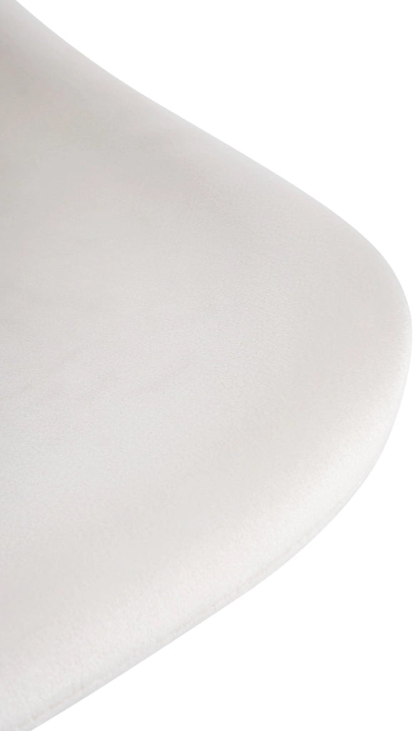 Sgabello Loft crema,Velluto
