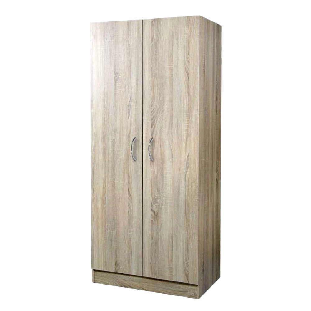 ARMADIO 2 ANTE RIPIANO 80X50X180 CM LEGNO ROVERE
