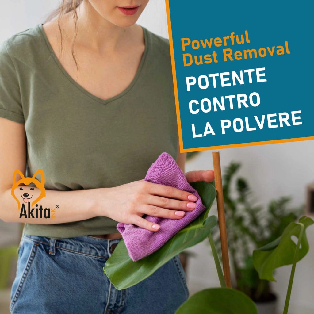Akitaink 21 Panni Microfibra 30x40 Lavabili e Riutilizzabili