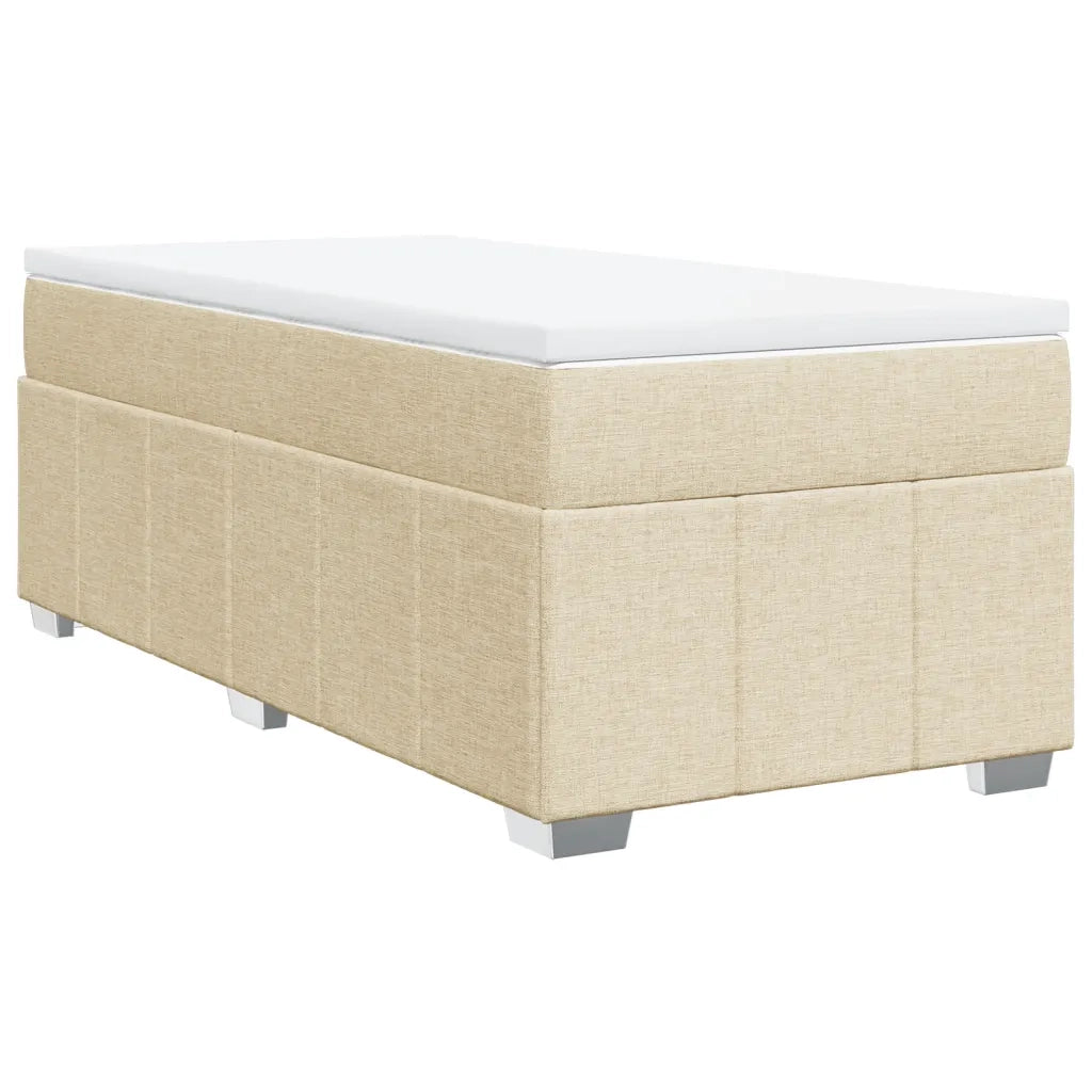 Giroletto a Molle con Materasso Crema 90x200 cm inTessuto 3285447