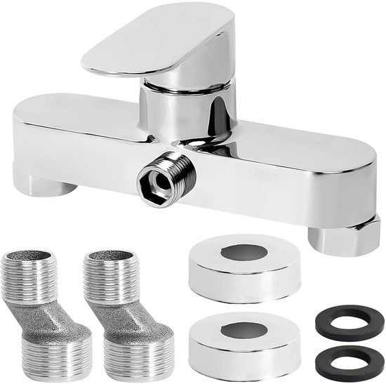 Accessori per Bagno - Douchekraan - Qualità Elevata - Acciaio Inox - Design Moderno - Adatto per Montaggio a Parete - Tradizionale Design di Fissaggio