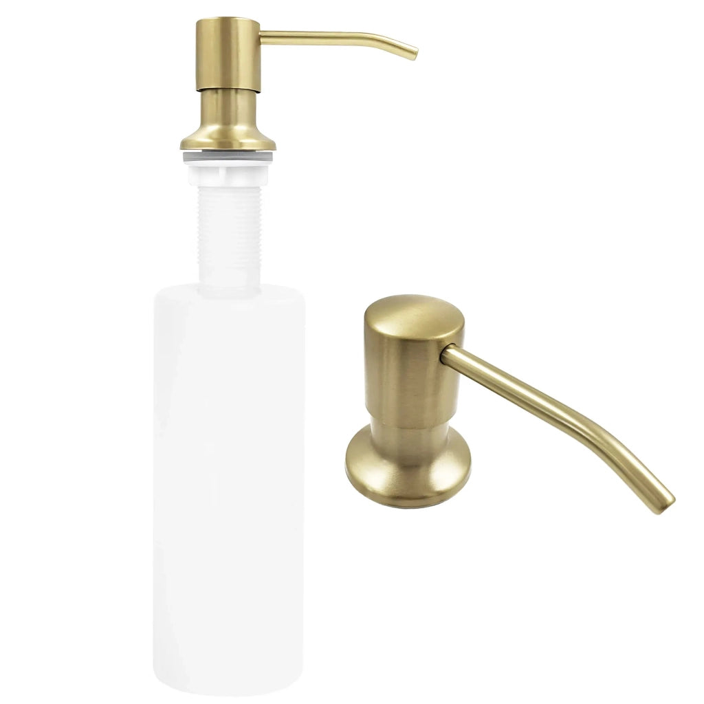 Dispenser Lavello Sapone Rea Erogatore Lon Brush Gold