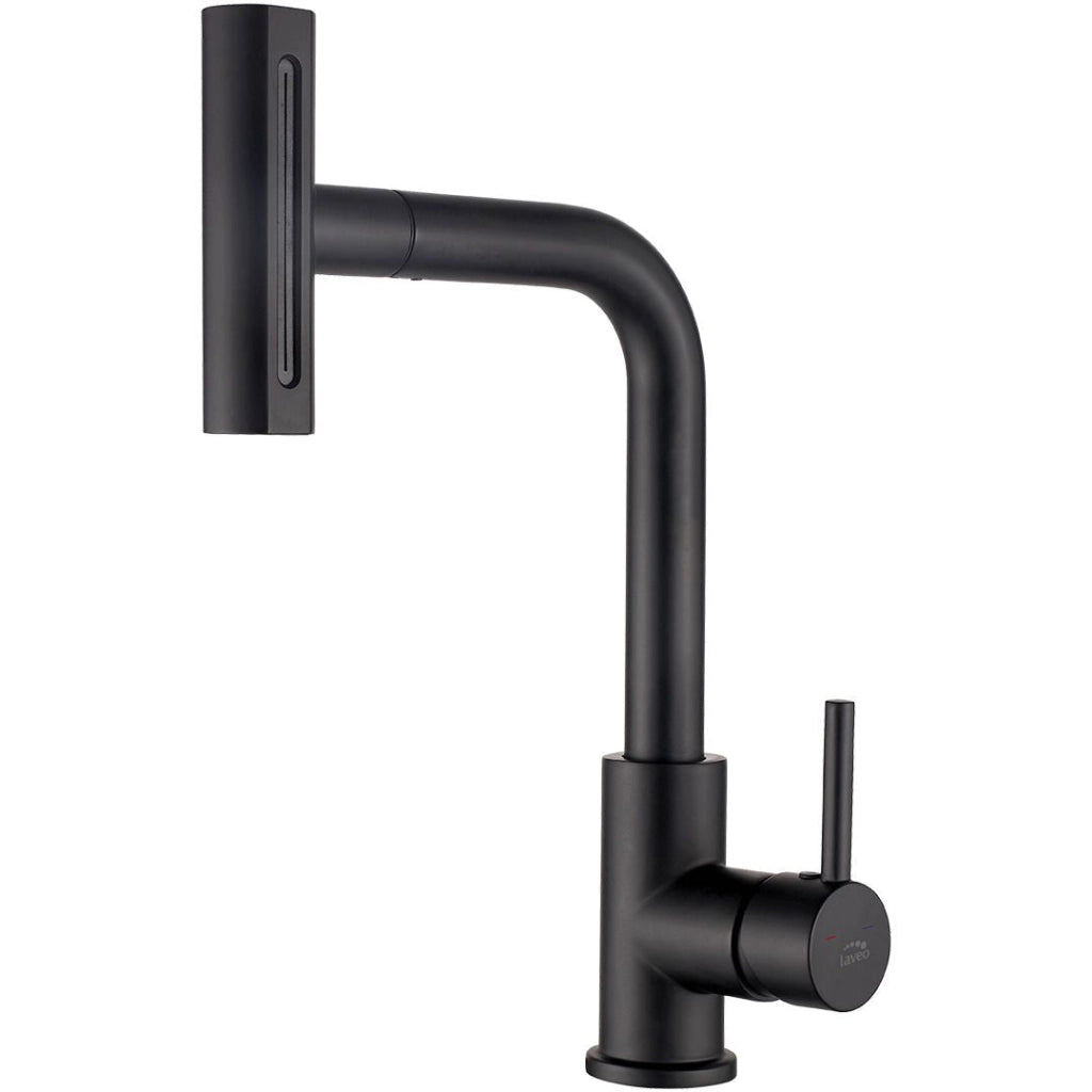 Rubinetto cucina 5 in 1 nero opaco con bocca estraibile multifunzione – 4 flussi, aeratore Z-flow e design moderno