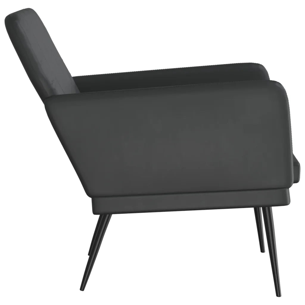 Poltrona Nera 61x78x80 cm Similpelle