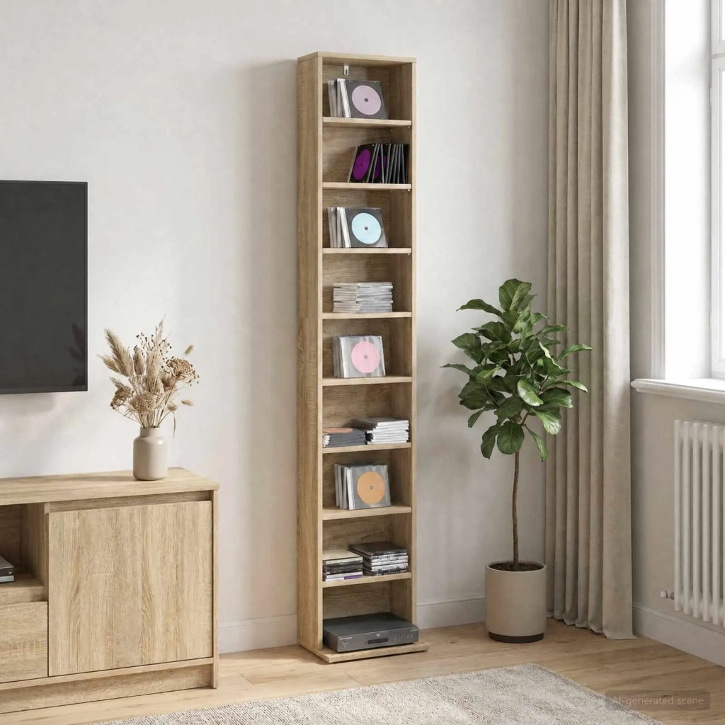 Mobile per CD Rovere Sonoma 33 x 23,5 x 175 cm 8012646