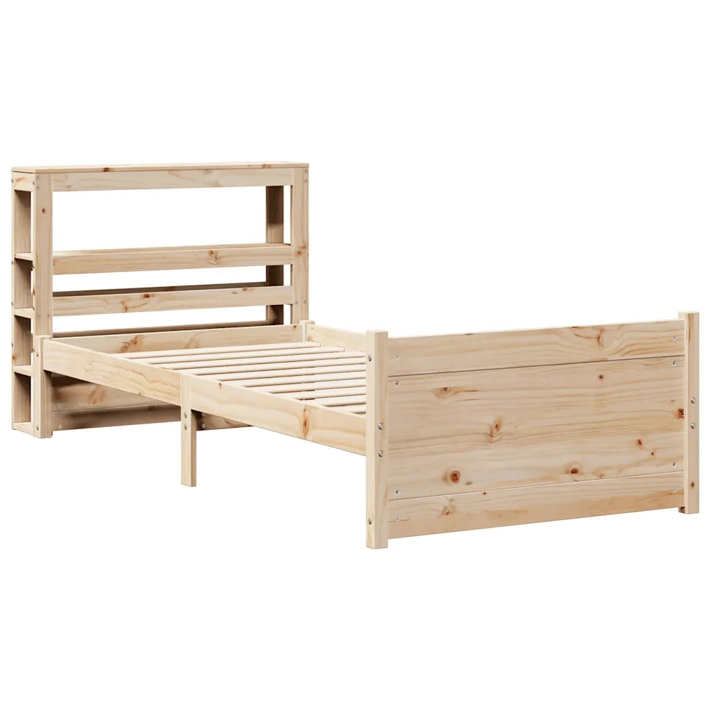vidaXL Giroletto con Testiera 75x190 cm in Legno Massello di Pino