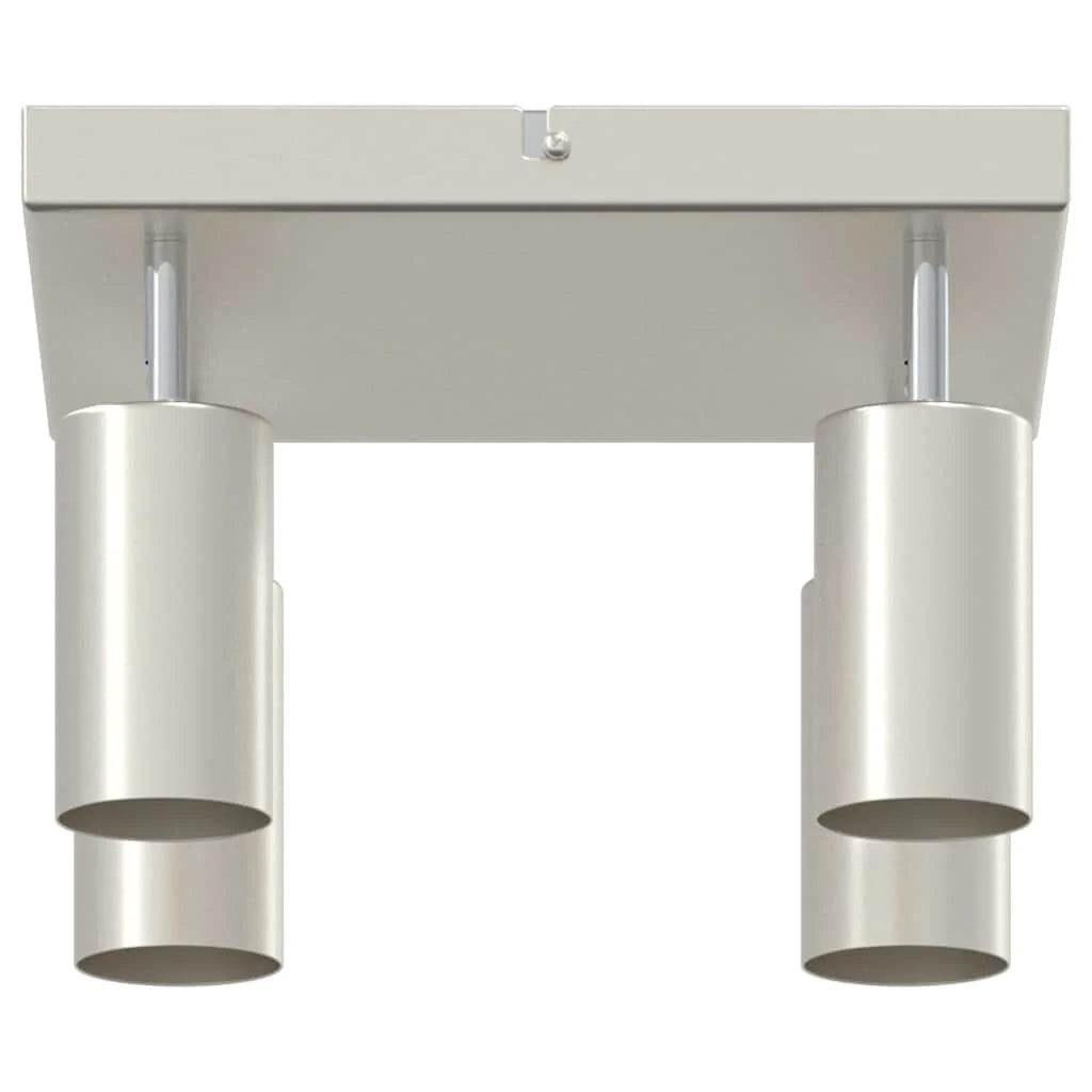 Faretto da soffitto cilindrico moderno orientabile 26 x 26 x 16,5 cm in metallo nichelato 02_0058310
