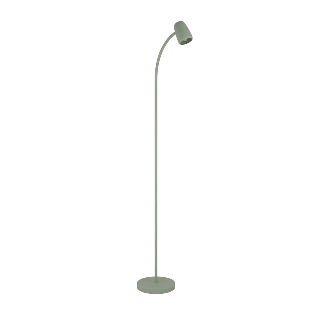 Piantana Industrial Minimal Carlo Acciaio Verde 1 Luce E14 Ip20